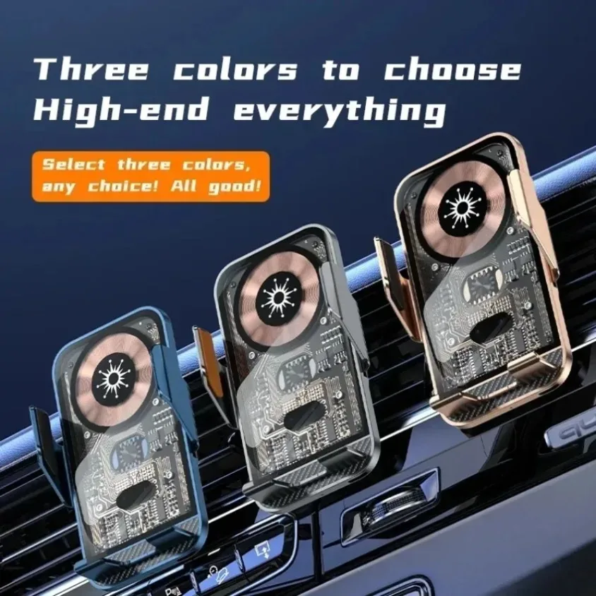 

Автомобильное беспроводное зарядное устройство 30 Вт, автоматическое крепление, держатель для телефона для iPhone 17, 16, 15, 14, инфракрасная индукционная подставка для быстрой зарядки Samsung Xiaomi