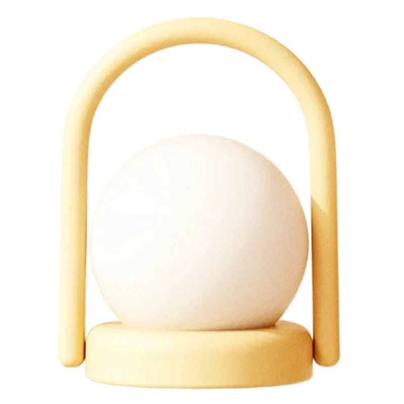 ABKY-Nachtlampje voor kinderen Camping Bureaulamp Oplaadbaar Draagbaar Nachtkastje Touch Lamp Siliconen Dimbaar Nachtlampje