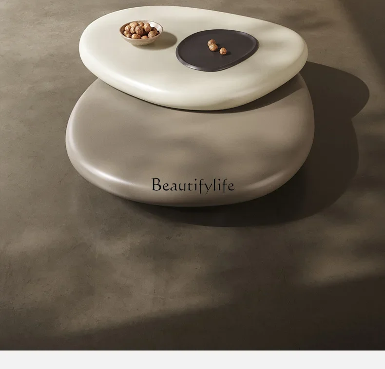 LS 04 طاولة قهوة دوارة من كوبل لغرفة المعيشة، حديثة وبسيطة، مصممة على شكل خاص