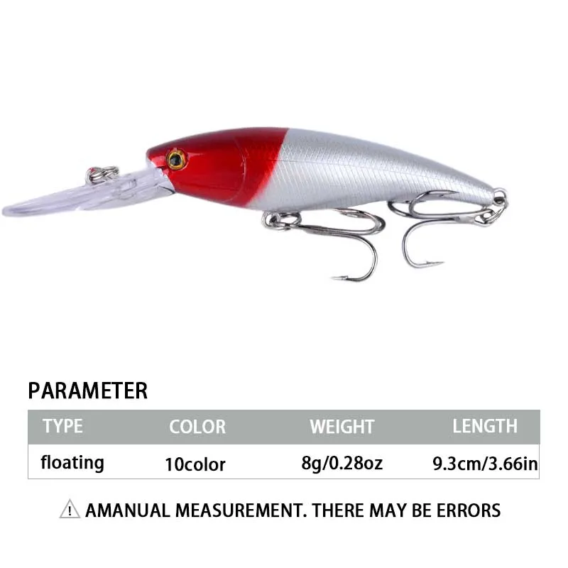 Jerkbait flotante tipo minnow con ojos 3D y acción wobblers - imagen 5