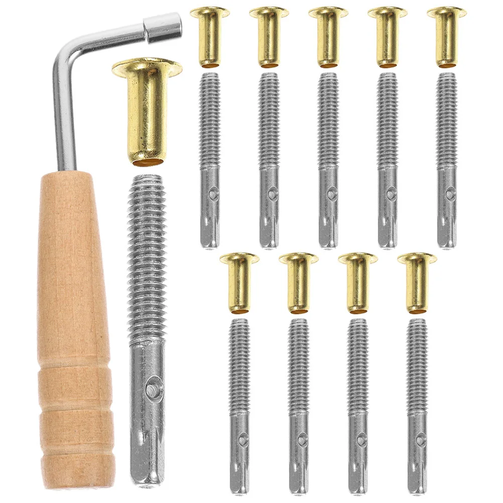 

1Set Professional Lyre Harp Accessories Fine Craftsmanship Tuning Wrench and String Pins Set for Instrument Repair and