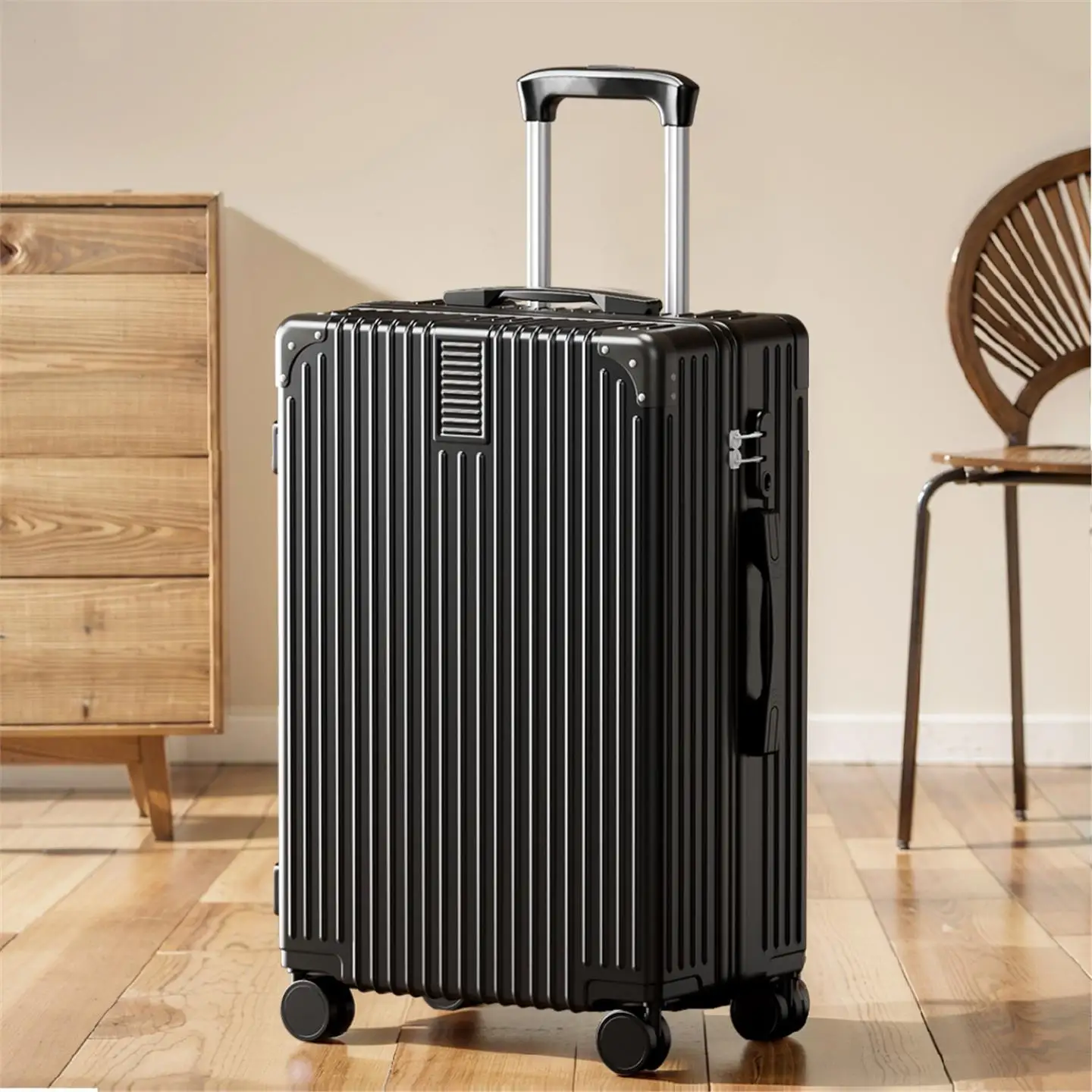 

Retro Large Capaci Travel Suitcase Vintage Women's Hand Lage Men's Durable Password Lo Suitcase Casual Travel Bag