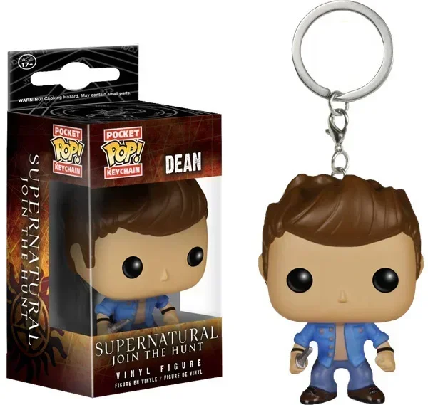 FUNKO POP Supernatural 2022 New Character Castiel with Wing Sam KEYCHAIN Toy Vinyl Figure Collection Pocket  Key Chain Toys