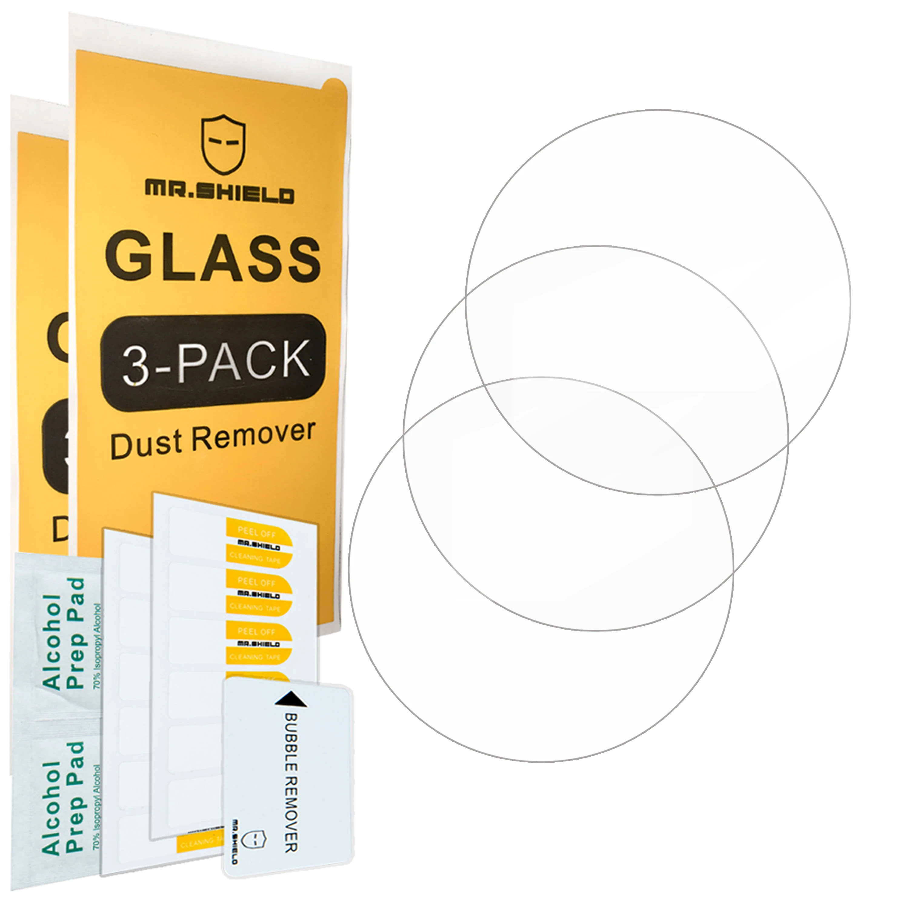 Mr.Shield Screen Protector compatible with Suunto Race S [Tempered Glass] [3-Pack] [Japan Glass with 9H Hardness]