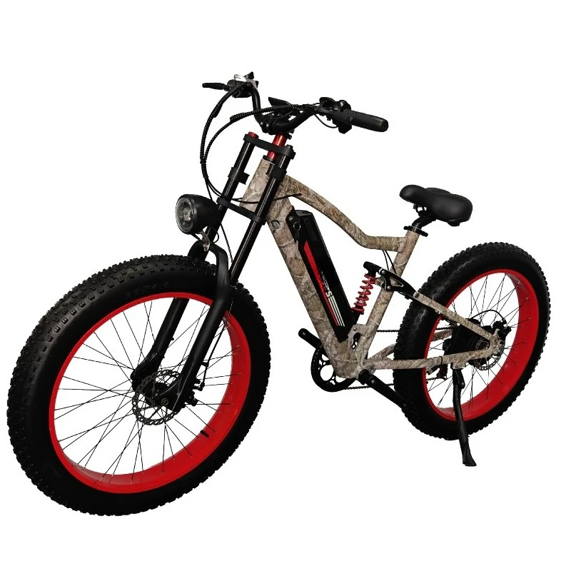 26 inch X1 Electric Assist Bicycle with Wide Tires for Snow and Sand Terrain
