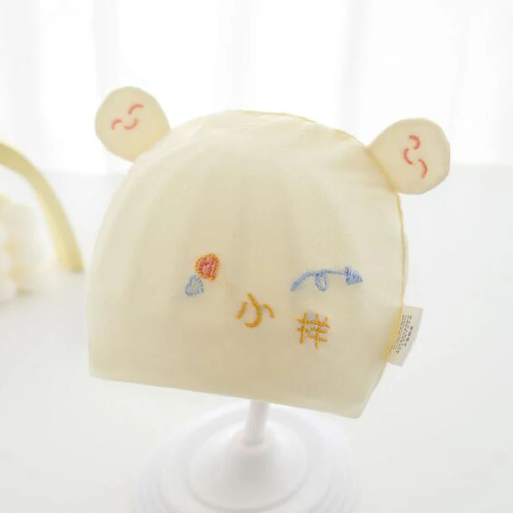 Baby Girl Hats Summer Thin Type Newborn Boy Caps Hospital 0-3 Months Baby Head Protector New Arrival