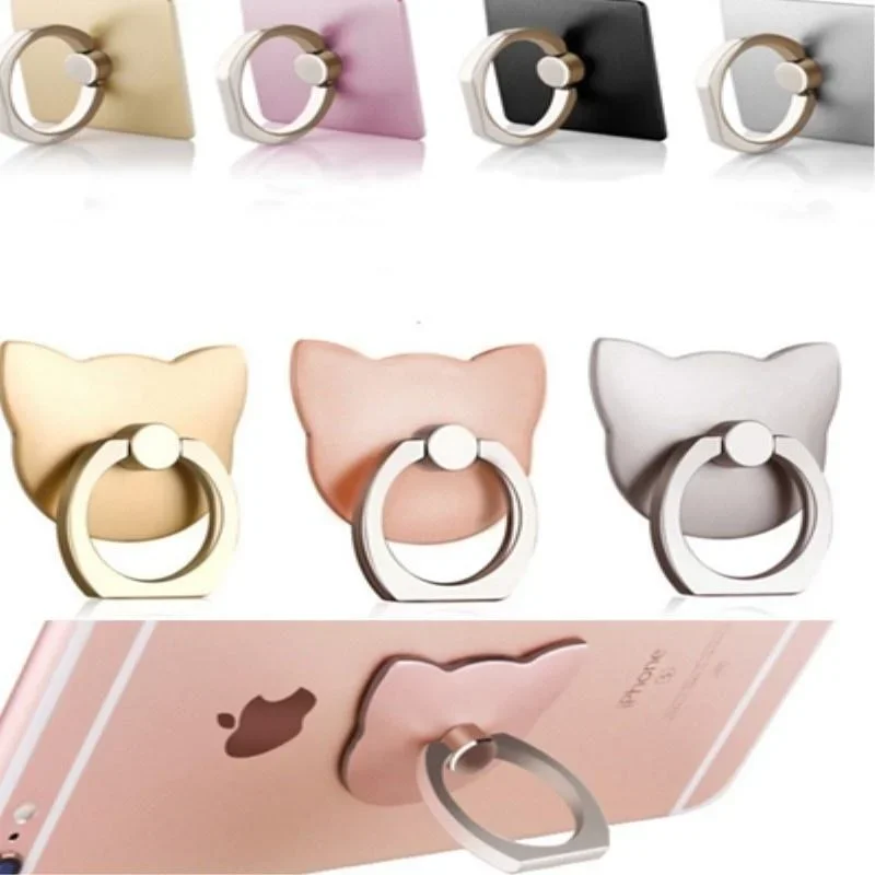 1 Pcs Metal Ring Stand Universal Applied Mobile Phone Stand 360 Degree Rotate Practical Device Rack Holder Iphone Smart Phone