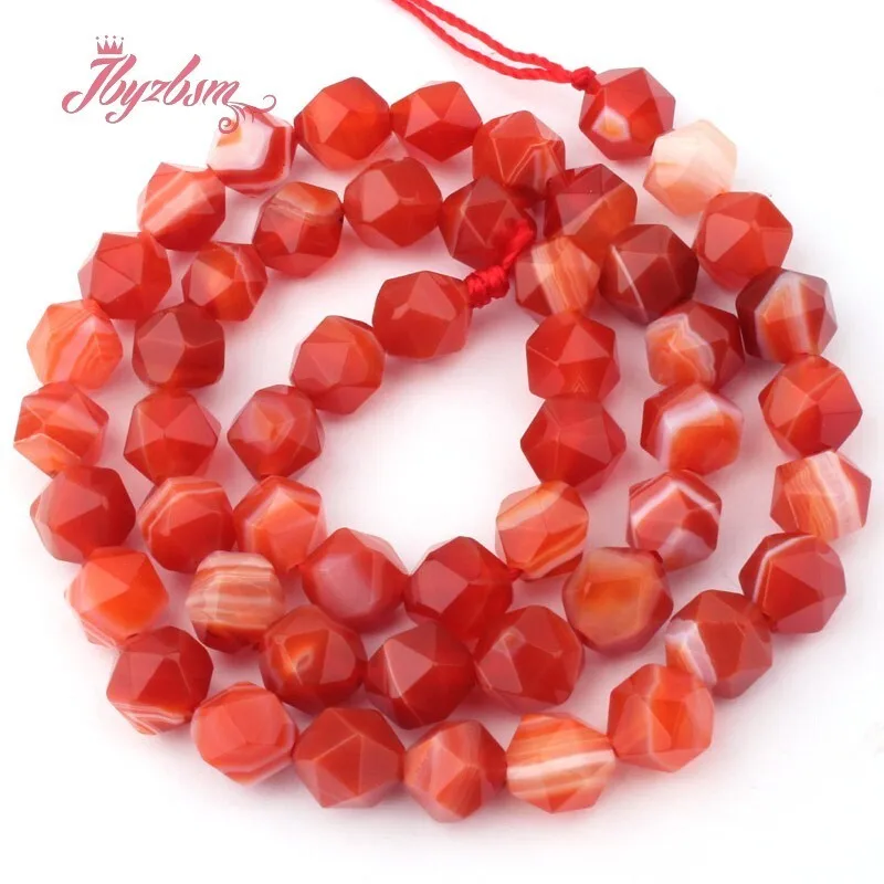

Natural Chalcedony Aagte Stripe Faceted Strand 15 Inches For Necklace Bracelets Jewelry Making DIY Loose Beads 6mm/8mm/10mm