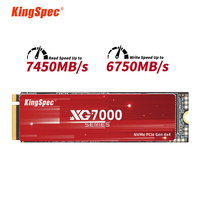 KingSpec SSD PCIe4.0 1TB 2TB 4TB M2 NVMe Drive M.2 2280 512gb 7400mbps Nmve Hard Disk Gen4 Internal Solid State Drives for PS5