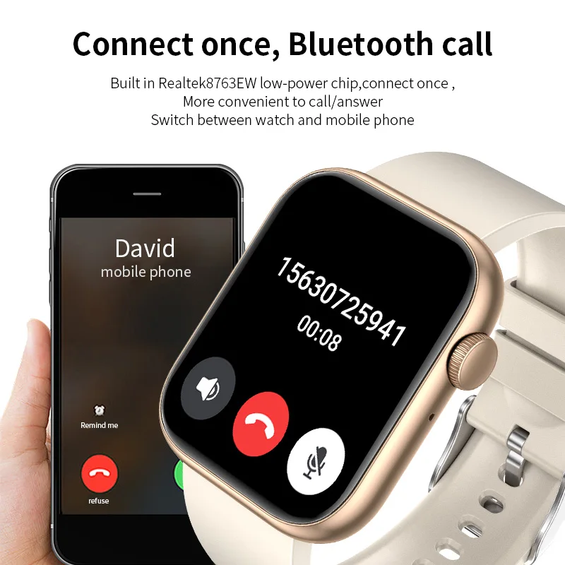 FOXBOX 2026 Smart Watch Lightweight Sports Fitness Tracker Real Time Temperature Monitor Bluetooth Call Message Women Smartwatch