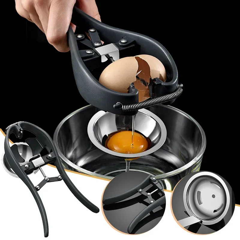 

Stainless Steel Egg Scissors Manual Egg Tools Eggshell Cracker Topper Eggs Opener Separator Kitchen Novel Accessories