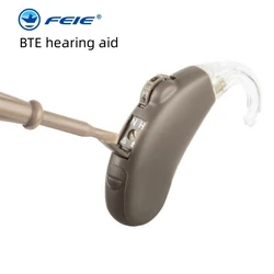 2024 Best Digital Hearing Aid BTE Adjustable Tone Sound Amplifier Portable Deaf Elderly digital Hearing Aids