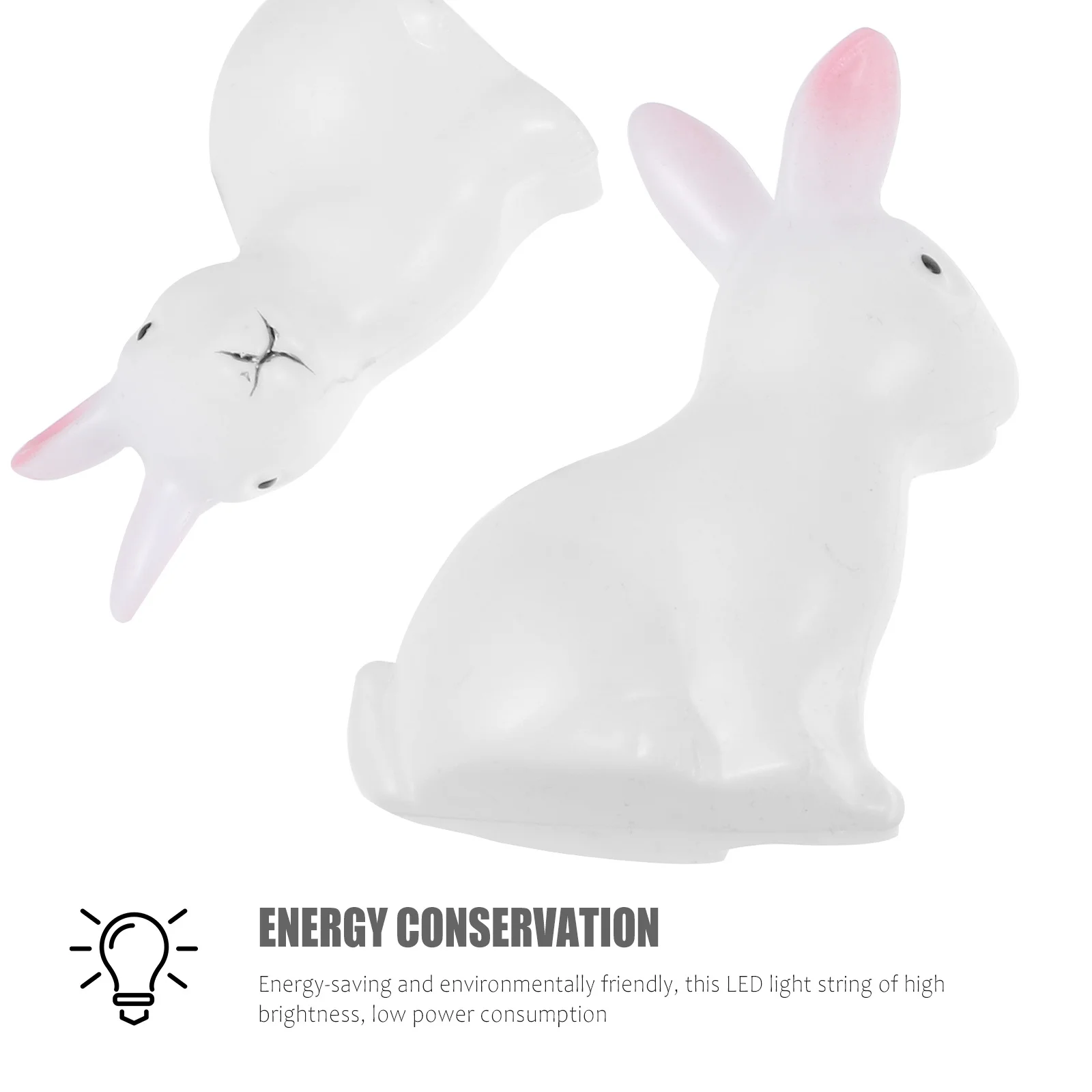 1 مجموعة أرنب عيد الفصح شكل سلسلة أضواء LED مصابيح الزخرفية جودة عالية تصميم فريد توفير الطاقة جو احتفالي #6