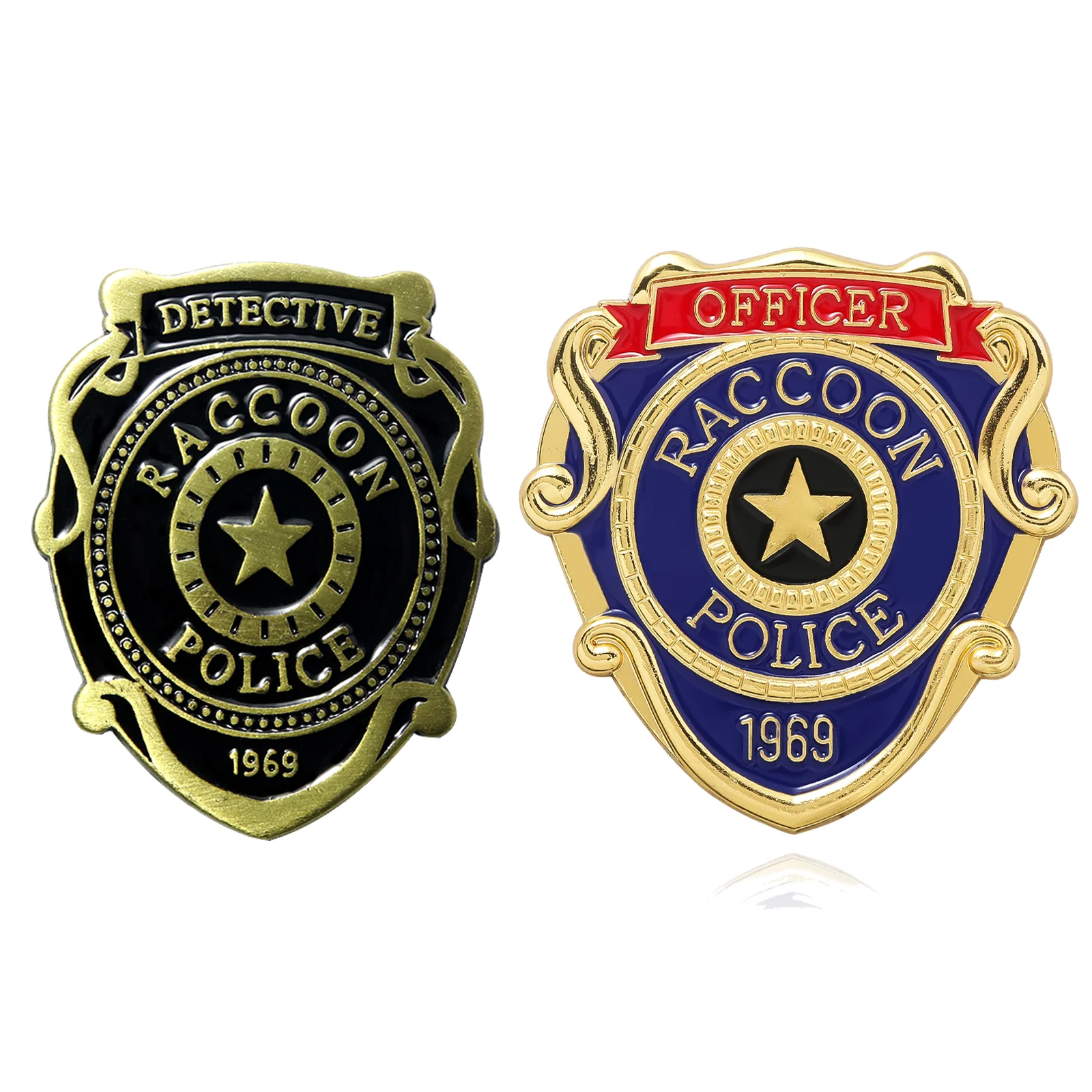 Game Resident Evil Police Station Brooch POLICE Logo Raccoon City Detective Medal Clothes Bag Accessories Jewelry Gift