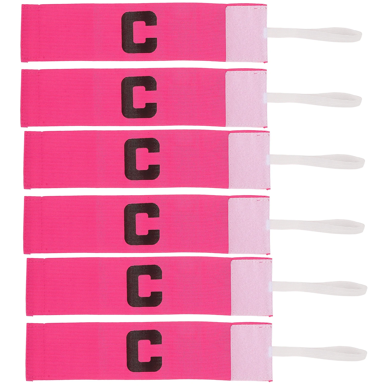 

6pcs Football Captain Armband Adjustable Bands for Soccer Training Matches Youth Adult Arm Sleeves Sport Protection