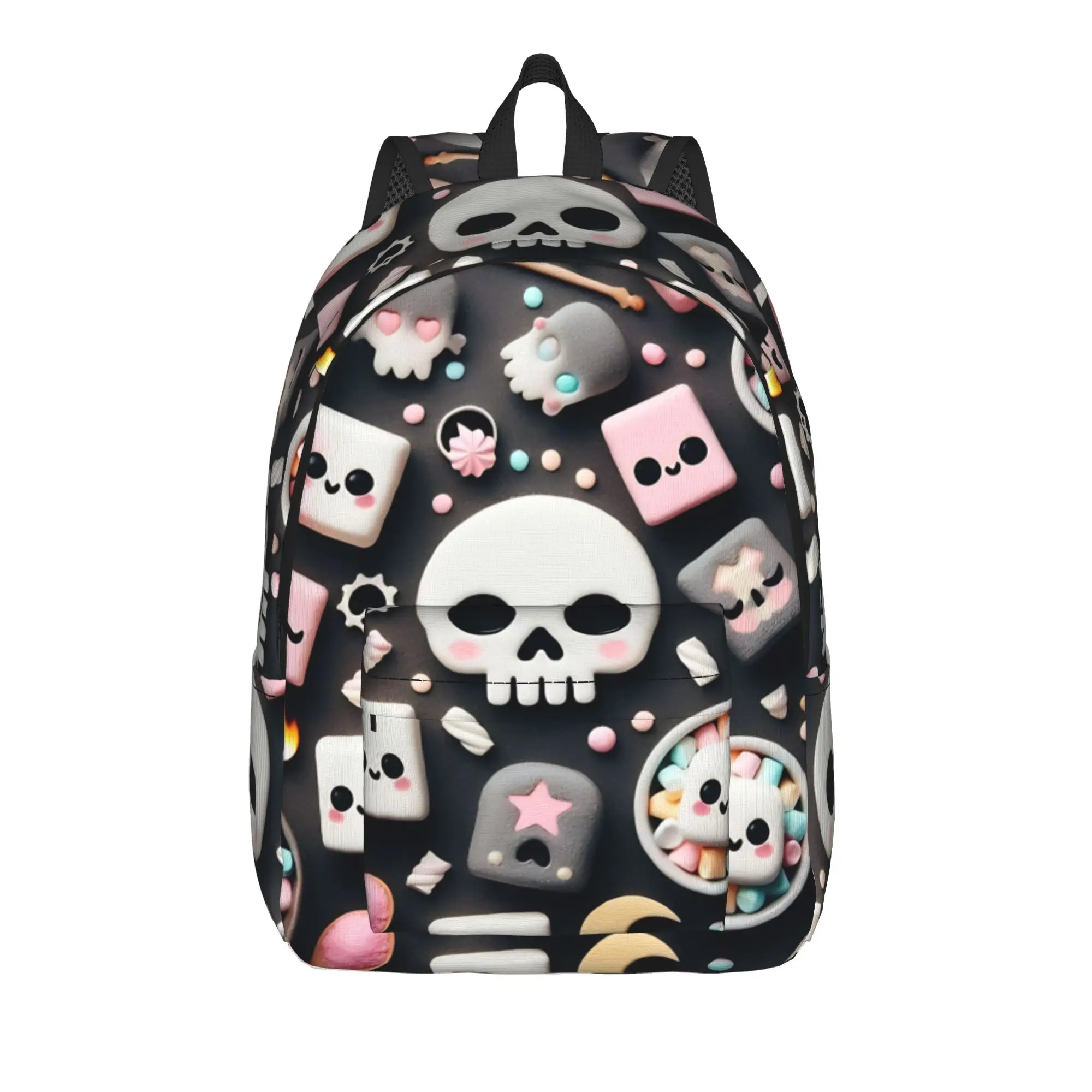 

Back to school season Spooky breakfast Rucksack Skull Office Staff Snack Storage Backpack