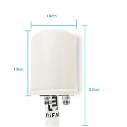 Mesh Dual Polarization 5G antenna feed horn 1700-4200MHz WiFi 3G 4G 5G parabolic dish reflector 2x 32dBI only feed