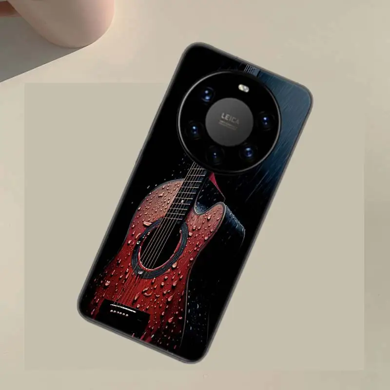 Guitar Collection Coque Case For Huawei Phone P40 P30 Lite P50 P20 P10 Mate 40 30 20 10 Pro TPU Cover Transparent Bumper Full