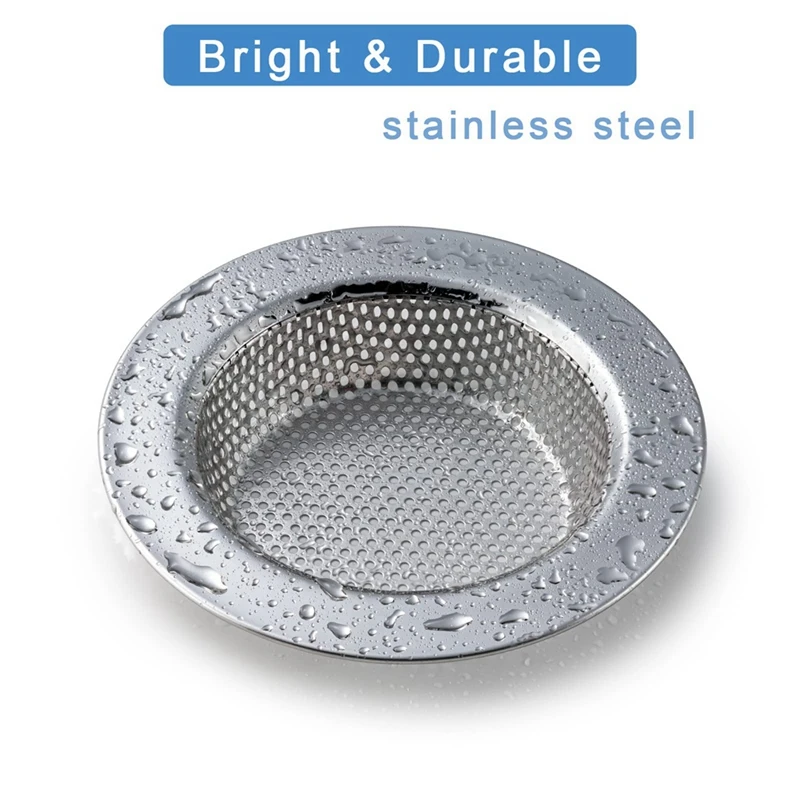 4.5 Inch Stainless Steel Sink Strainer Stainless Steel Sink Drain Basket 4 Piece Set For Kitchen Sink Drain Basket