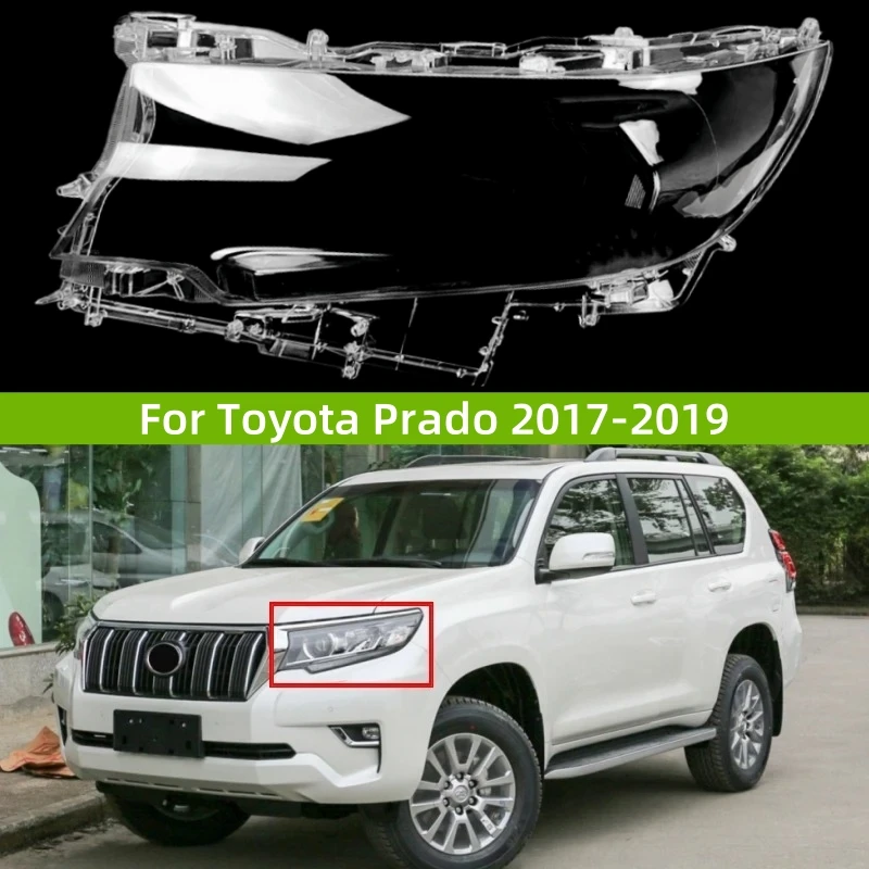 

Для Toyota Prado 2017 2018 2019, украшения для автомобиля, аксессуары, крышка фары, замена оригинального абажура