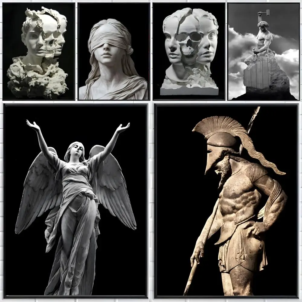Art Statue S-Sculpture Poster Distinct Home Decor Concepts Chic Indoor Art Pieces