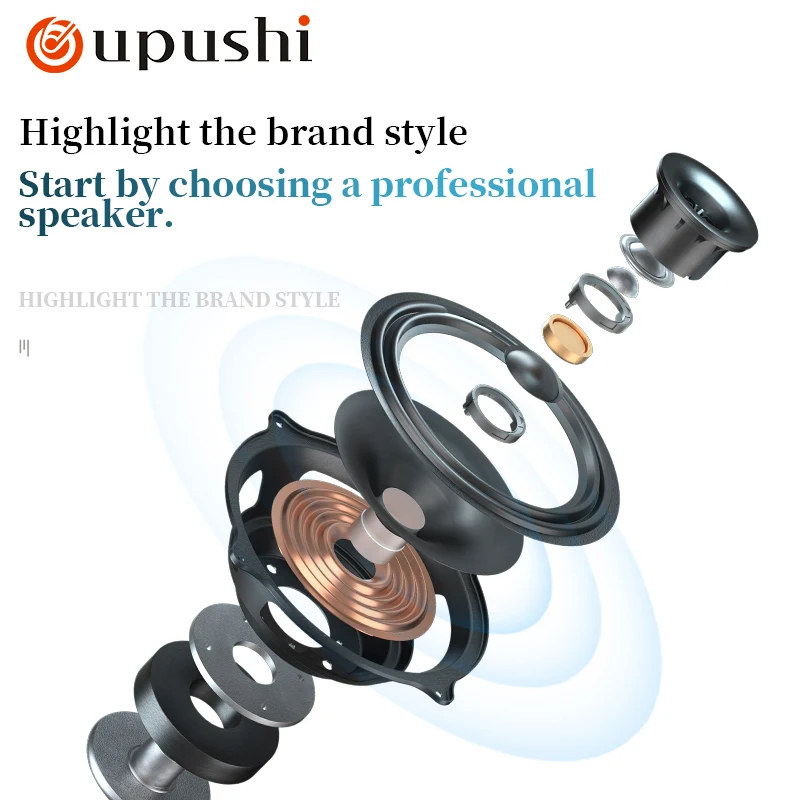 Oupushi 天井取り付け壁取り付けオーディオ システム サスペンション HiFi 表面取り付けスピーカー BGM パッシブ スピーカー セット