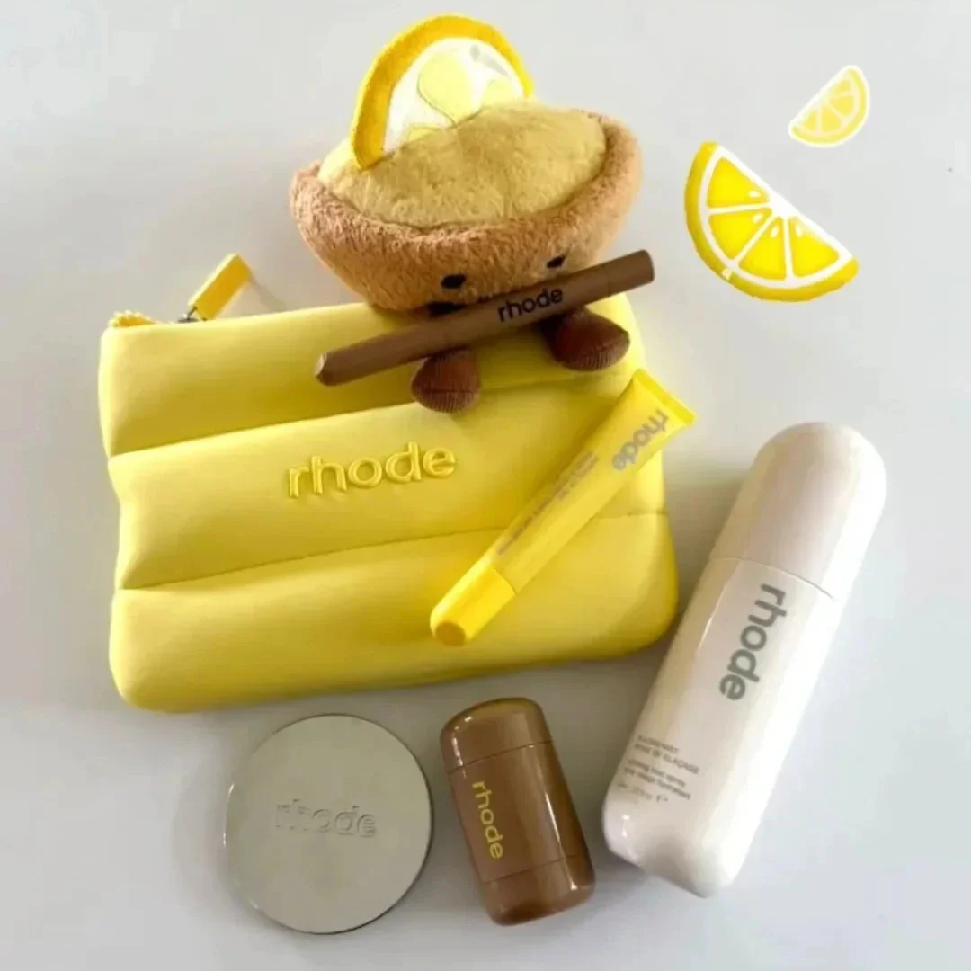 حار العلامة التجارية الصيف محدودة فقاعة حقيبة ملمع الشفاه أحمر الشفاه بطانة الشفاه مرآة لوضع مساحيق التجميل أحمر الخدود الزجاج الحليب طقم أدوات الزينة صندوق مكياج