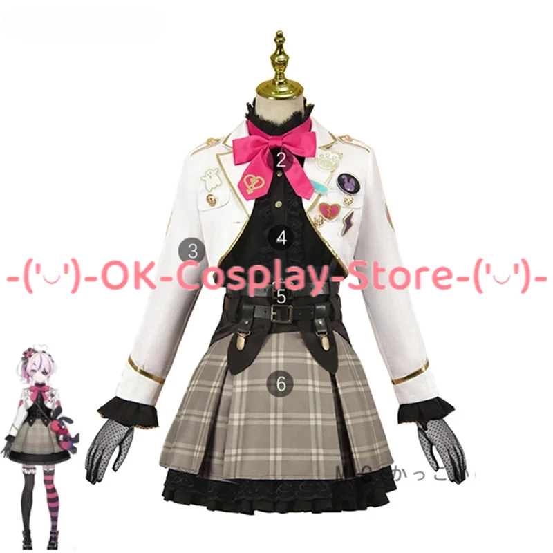 

ILUNA Vtuber Maria Marionette Cosplay Costume Women Cute Dress Halloween Party Suit Coat Shirt Skirts Custom Made