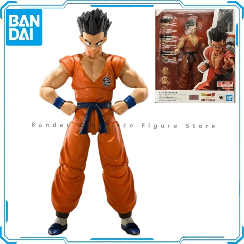 In Stock 100% Original Bandai S.H.Figuarts SHF Dragon Ball Yamcha Earth's Foremost Warrior PVC Anime Action Figures Model Toys