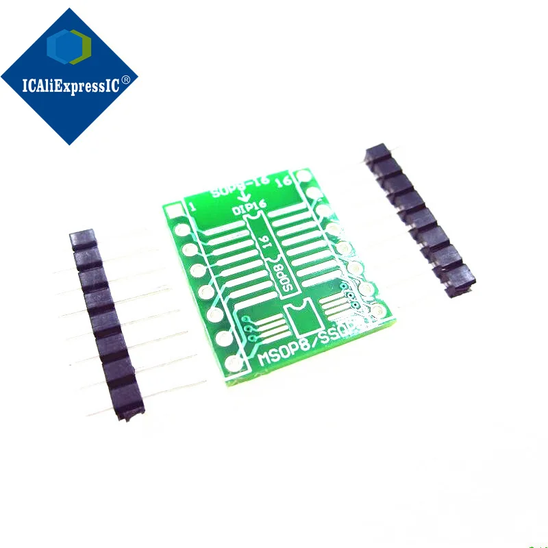 10piece MSOP8 TSSOP8 SOP8 wide and narrow SOP16 to DIP16 multi-function adapter board