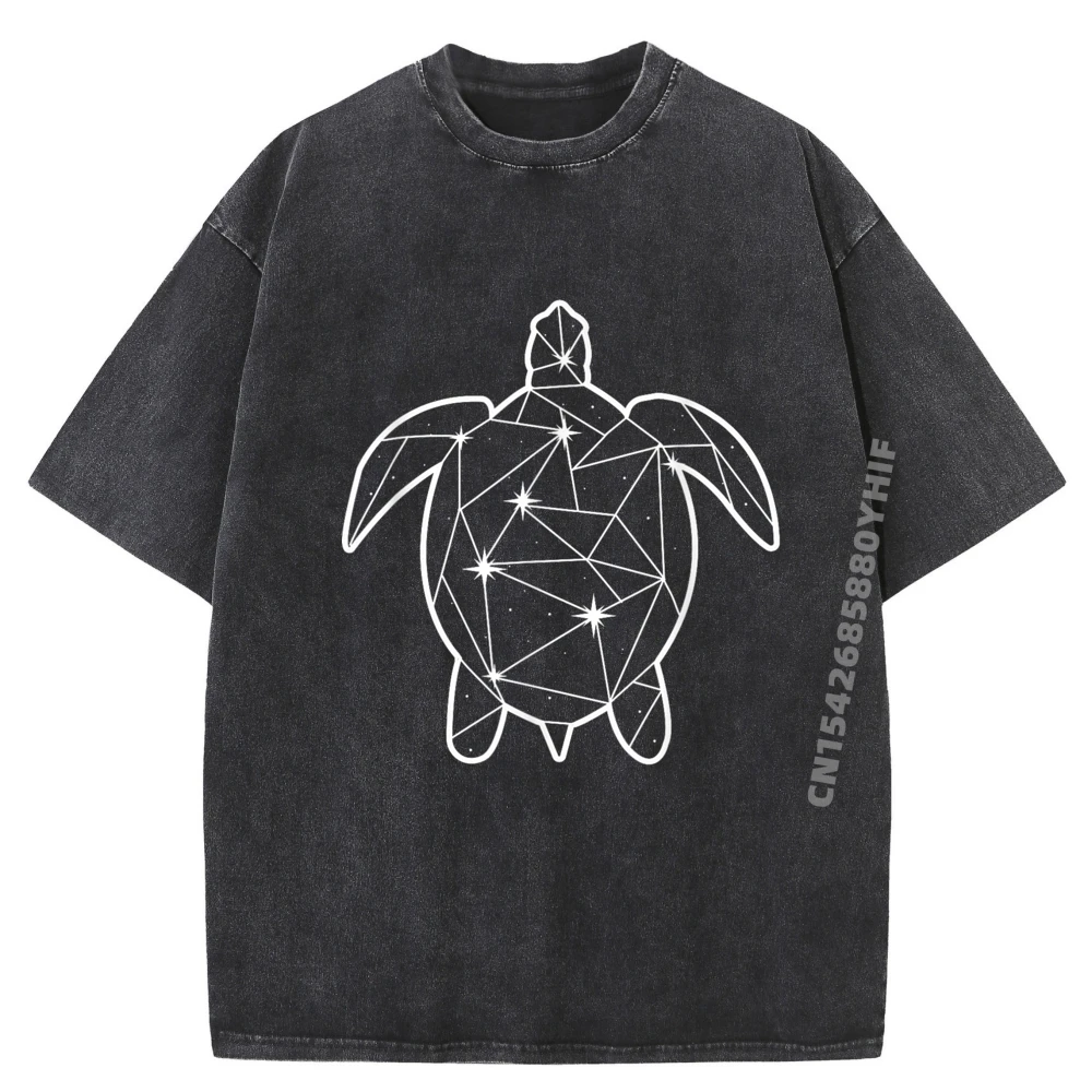 

Turtle Star Astronomy Cute Tortoise Special Male T-shirt Man Washed Shirt Luxury Designer Tees Funny T Shirt