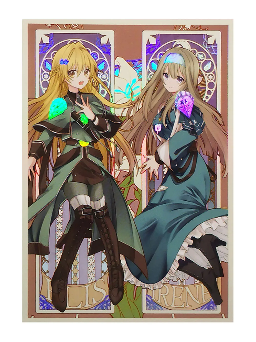 50ct Holographic Flashing Sleeves (Arianna The Labrynth Servant) Top Loading Trading Card Sleeves 63X90MM Deck Protector for YGO