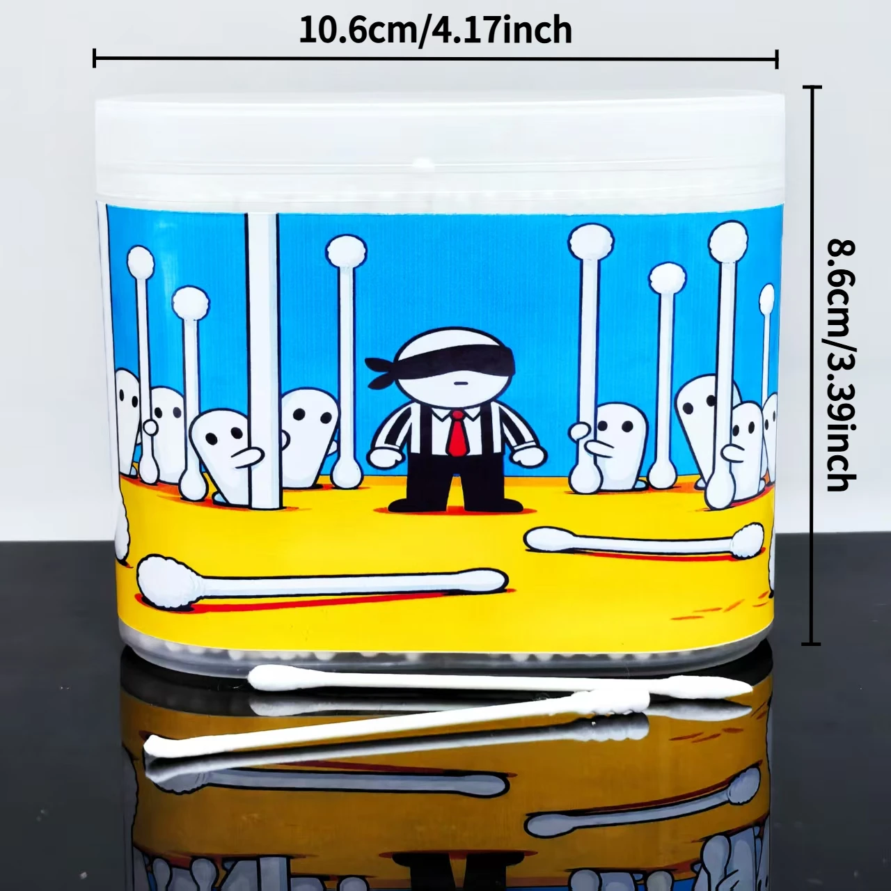 600 Uds. Hisopo de algodón con elemento oculto creativo, hisopo de algodón con diseño de doble cabeza, regalo