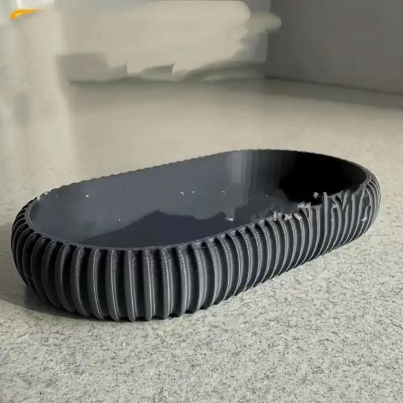 3D Printed Jewelry Storage Tray Oval Groove Decorative Holder For Earring Ring Hairpin Desktop Vanity Organizer