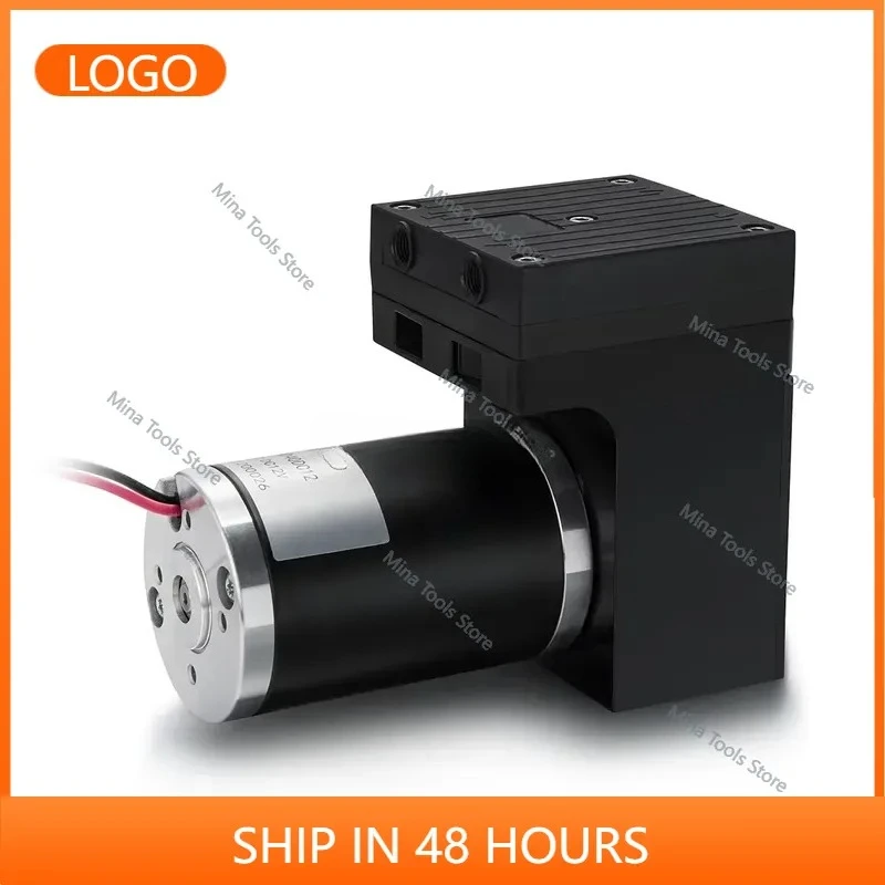 Low Noise Mini Electric Air Pump 40LPM Small Vacuum Pump 24V DC Oil Free Micro Diaphragm Pump for Environmental Protection