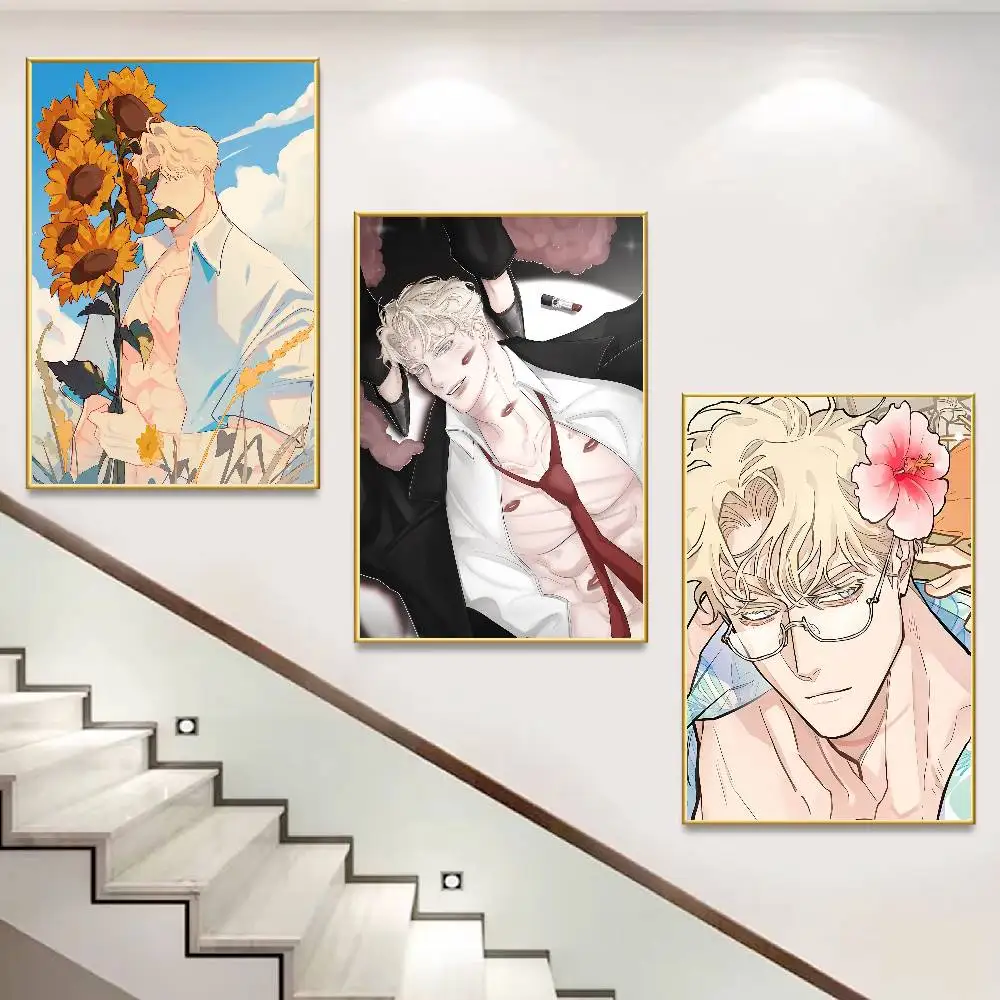 Manhwa Tsar Caesar Roses and Champagne Custom HD Waterproof Self Adhesive Wall Art Poster