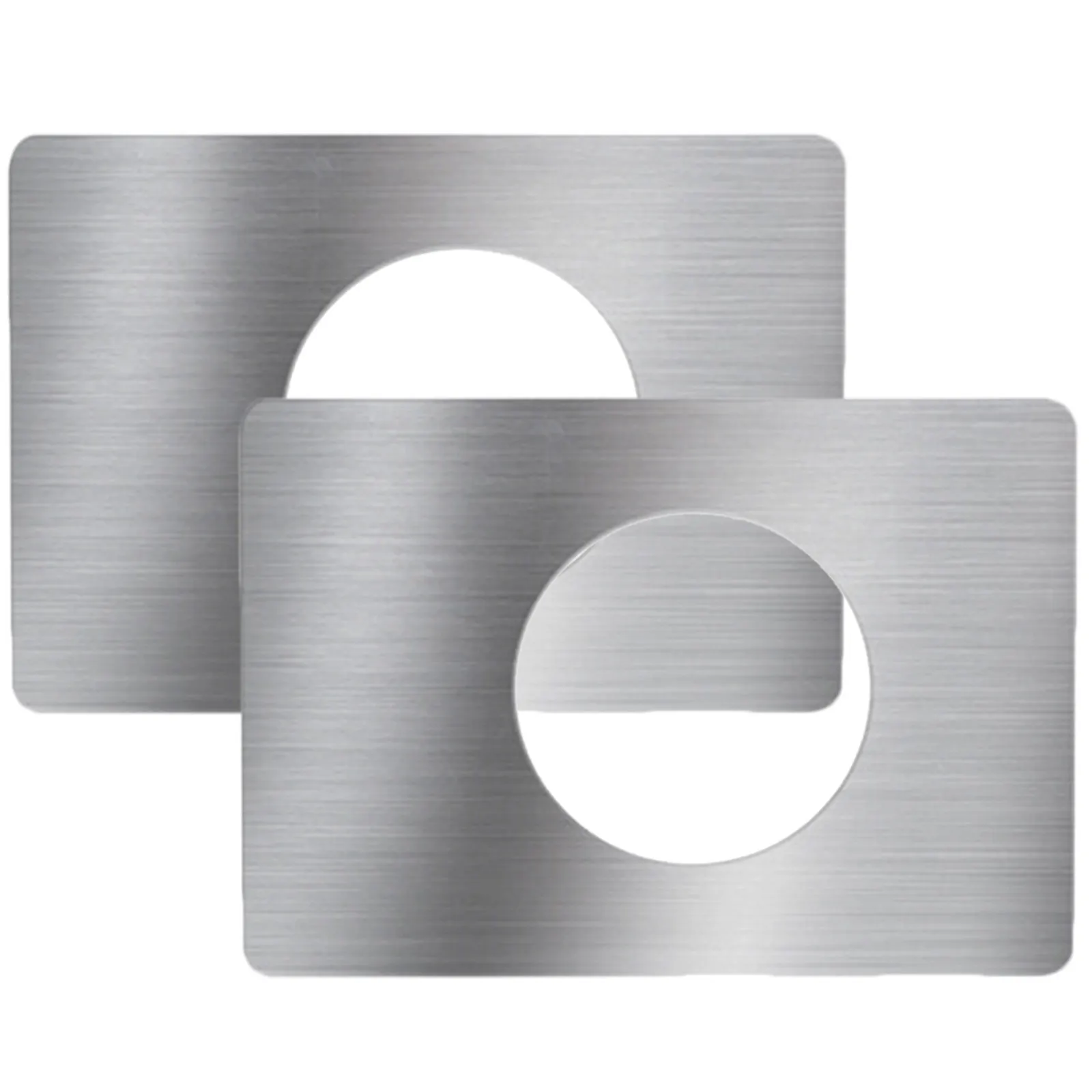 2 Pcs Door Lock Reinforcement Plate Repair Knob Backplate Accessory Strike Filler