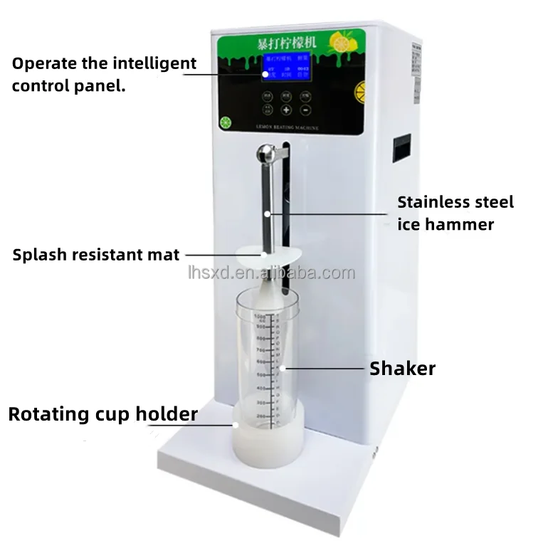 Fully Automatic Lemon Beating Machine Fresh Fruit Crushed Ice Hammered