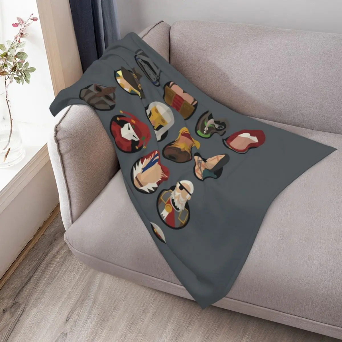 Darkest Dungeon Adventurers رمي بطانية بطانيات شعر للسفر لبطانيات الأرائك العصرية