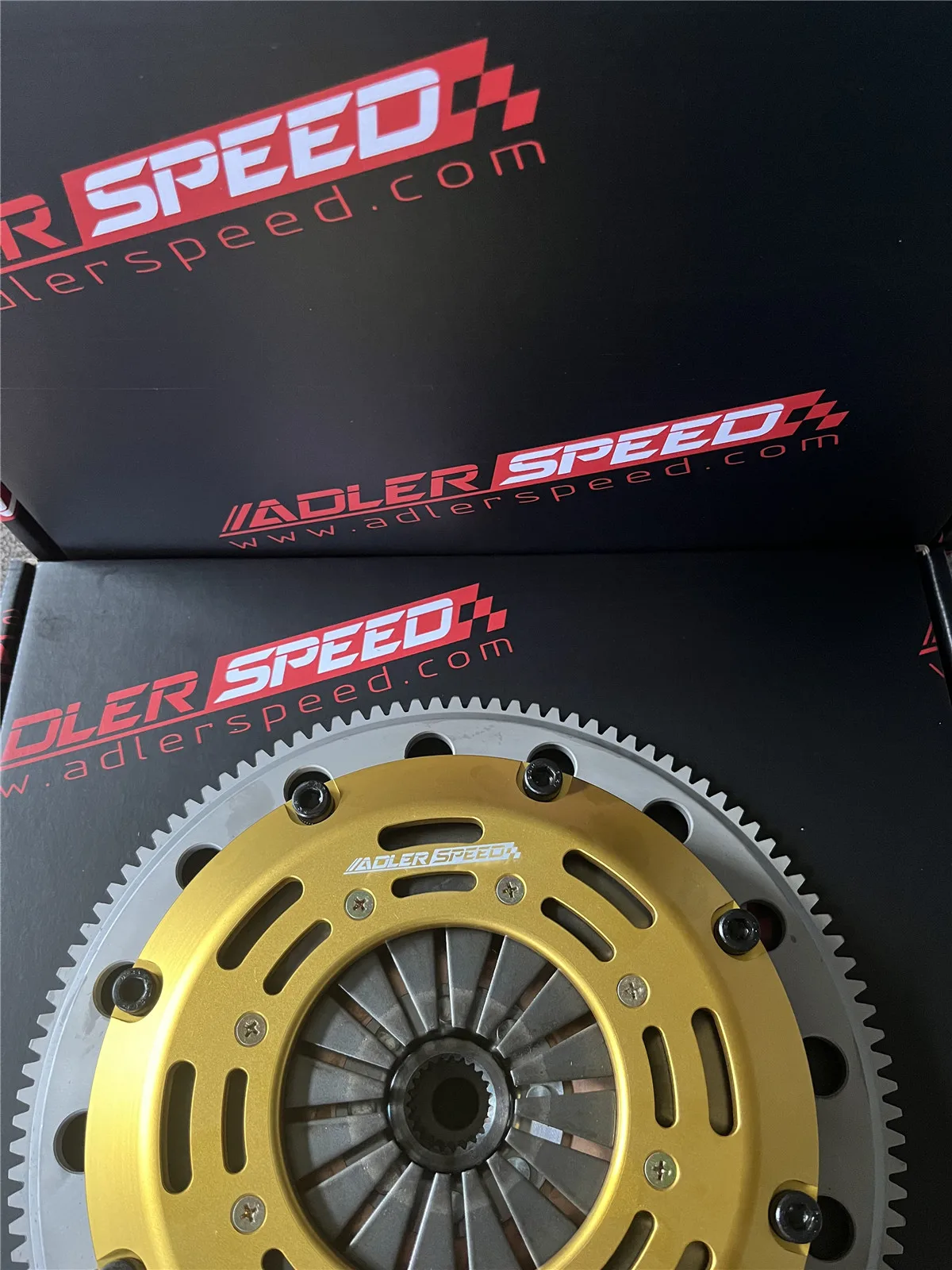 ADLERSPEED Racing Clutch Twin Disc Medium WT For 2008-14 Mitsubishi Lancer Evo X 10 GSR RS 2.0L 4B11T 5-speed