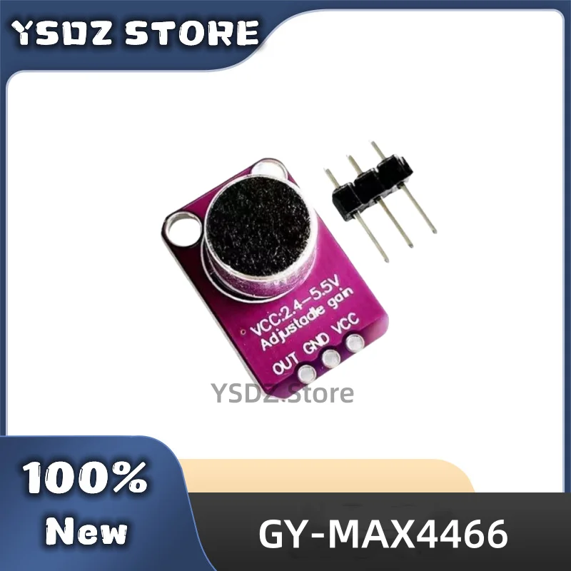 1~5PCS/LOT GY-MAX4466 Sound Sensor Module MAX4466 Microphone Preamplifier Provider in stock Fast Shipping