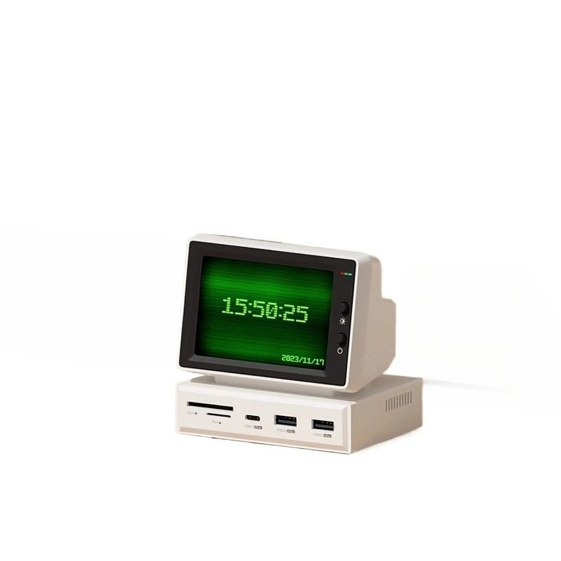 Small Computer Secondary Screen Desktop Expansion Dock Case AIDA64 Monitoring Small Screen Mainframe Temperature Display Screen