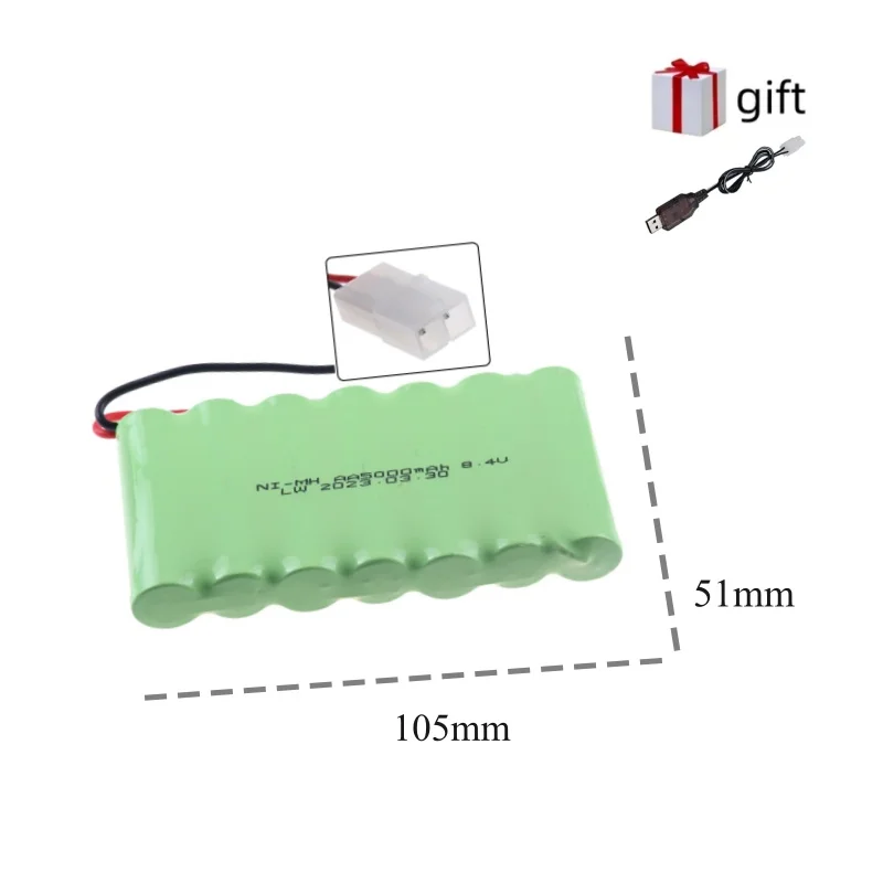 3.6 V/4.8 V/6 V/7.2 V/9.6 V 5000 mAh NI-MH Batterij Voor Rc speelgoed Auto's Tanks Robots Guns Boten speelgoed accessoires hoge capaciteit AA Batterij