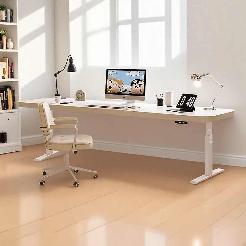Wooden Electric Executive Desk Study White Modern Room Executive Desk Standing Office Mesa Para Computador Home Furniture