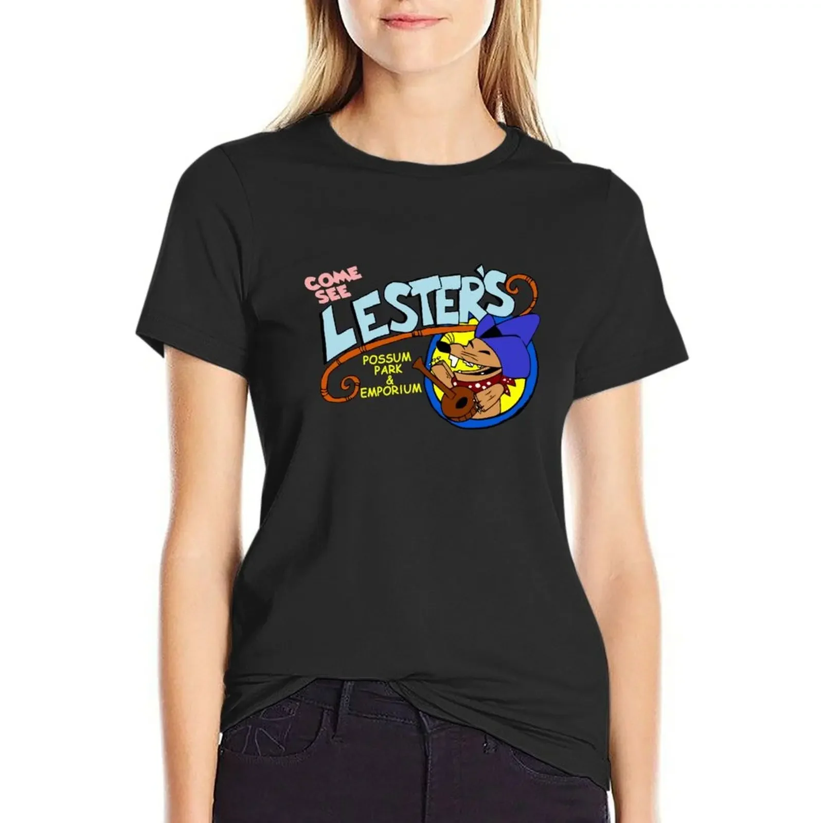 

Men's Lester's Possum Park Popular T-Shirt customs funny anime aesthetic clothes t-shirt dress for Women plus size