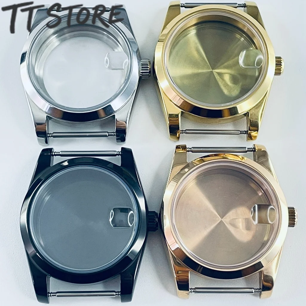 Roségold Schwarz Silber 36mm/40mm Uhrengehäuse Wasserdichtes Saphirglas für NH34 NH35 NH36 NH38 NH39 NH70 NH72 ETA2824 PT500