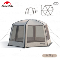 Naturehike Yunchao 5-8 Persons Outdoor Camping Beach Hexagonal Sun Shelter Tent 15D Polyester Waterproof Fast Inflatable Pergola