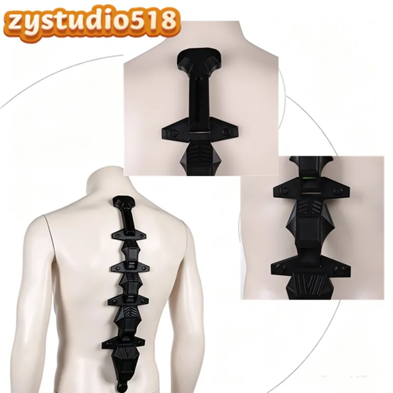 David Cosplay 2026 Martinez Luminous Back Spine Armor Sandevistan Props Ornament Halloween Carnival Party Costume Accessories