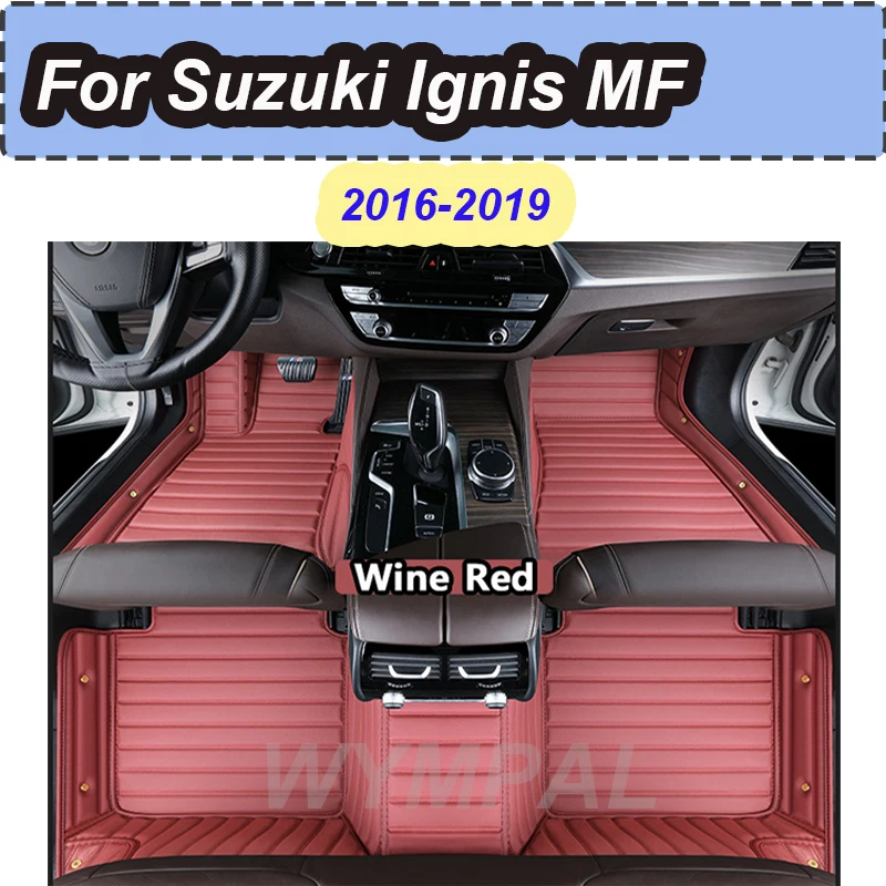 

Роскошные автомобильные коврики для Suzuki Ignis MF 2016 2017 2018 2019, кожаный напольный коврик, прочные коврики, комплект автомобильных аксессуаров для интерьера