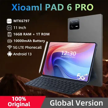 Mi Pad 6 Pro of origin Tablet, 11 pouces, HD, 4K, Android 13, 16 Go + 1T, 2024 mAh, 5G, WiFi, version globale, 10000